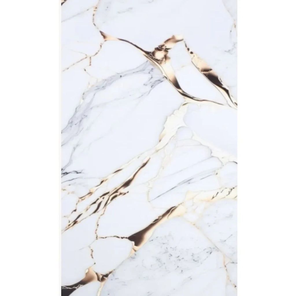 PVC falpanel Exclusive arany mintás fehér háttéren, teljes alakos termékfotó a 120x280 cm-es tábláról Inspira Bútor