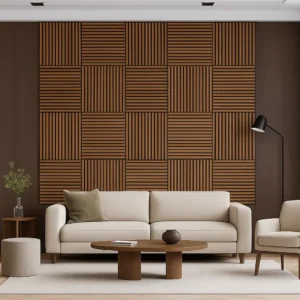 Akusztikus falpanel 60x60 cm teak inspirabutor.hu