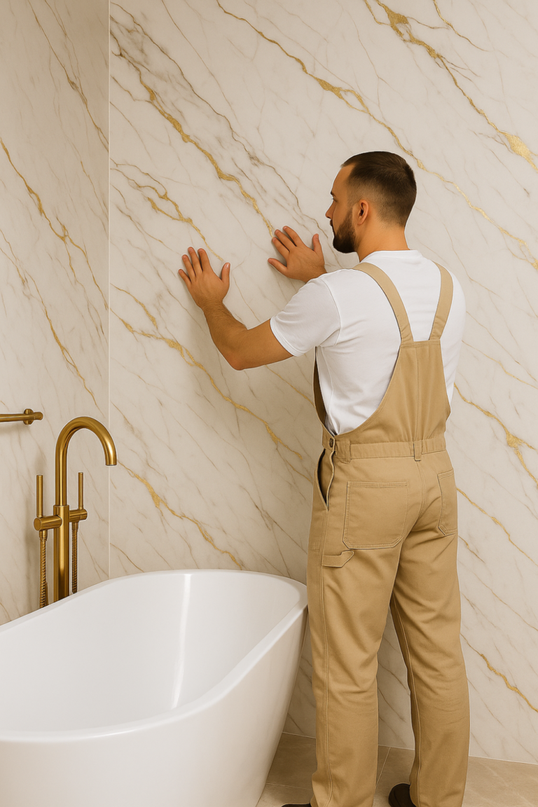 PVC telepítés fürdőszobába