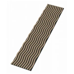 Hullámos Akusztikus falpanel sötét dió 60 x 280 cm