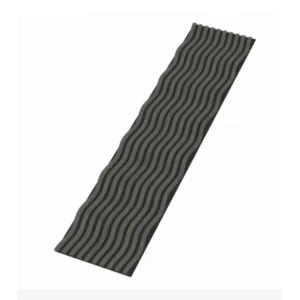 Hullámos Akusztikus falpanel szürke dió 60 x 280 cm