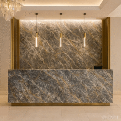 PVC falpanel szürke arany 120 x 285 cm