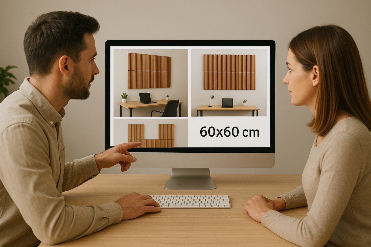 Inspira akusztikai panelek bemutatása irodai környezetben