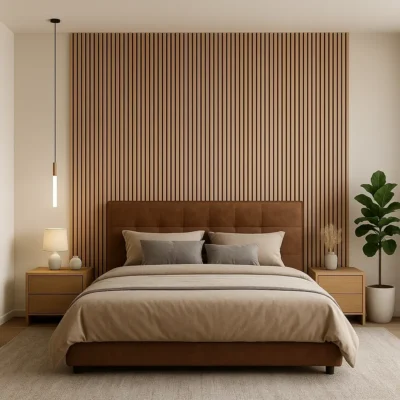 Akusztikus falpanel tölgy hálószoba inspirabutor.hu