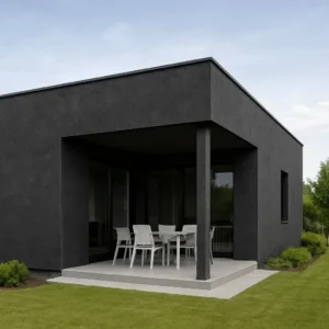 CladFlex sötét beton hatású falburkolat panel 60 x 120 cm méretben