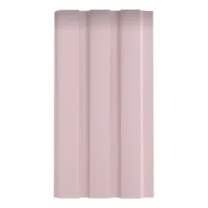 Pasztell rózsaszín bordázott MDF falpanel, tiszta termékfotó