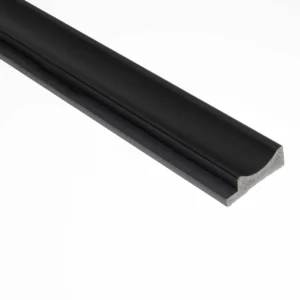 Fekete Inspira Lux bal oldali záró profil elem falburkolathoz