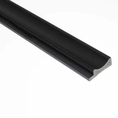 Fekete Inspira Lux bal oldali záró profil elem falburkolathoz