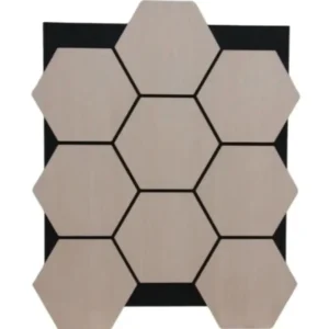 Bézs színű akusztikus dizájn falpanel 66,5 x 81 cm méretben