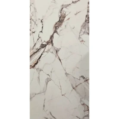 Fehér-fekete erezett márvány mintás PVC falpanel 120 x 285 cm méretben