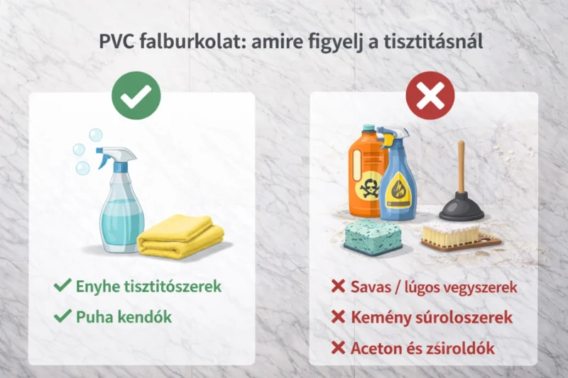 inspira falburkolatok pvc falpanel karbantartas