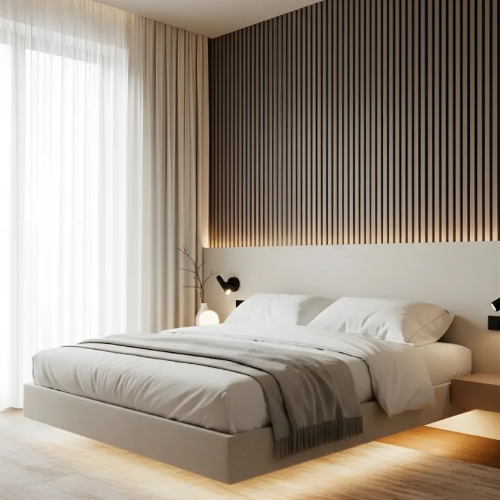 Inspira Akusztikus falpanel - natúr tölgy (60x280cm) hálószoba Inspira Bútor