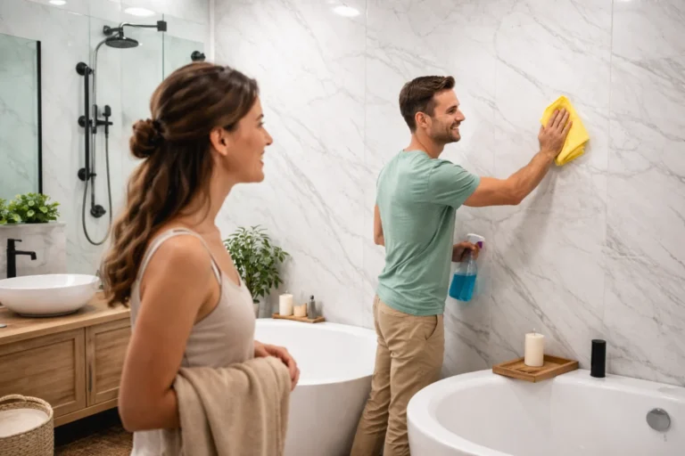 pvc-falburkolat-tisztitasa-furdoszobaban-inspira-falpanel Inspira Bútor