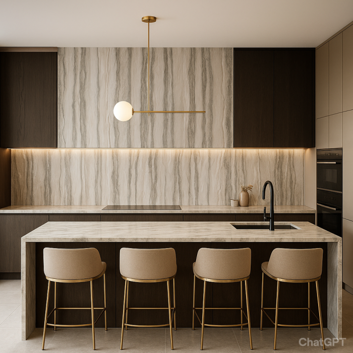 PVC falpanel famintás szürkés arany 120 x 285 cm inspirabutor.hu PVC falpanel famintás szürkés arany