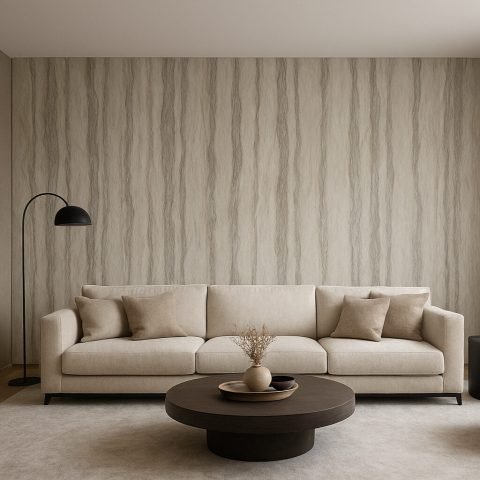 PVC falburkolat famintás szürkés arany 120 x 285 cm inspirabutor.hu